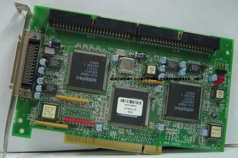 ADAPTEC AHA-3940U - SCSI PCI CTLR 2x 50PIN CONN. - Call or Email