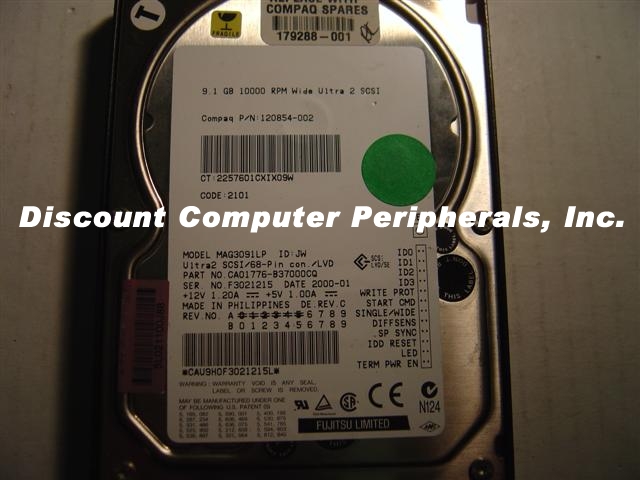 COMPAQ 120854-002 - 9.1GB 3.5IN SCSI WIDE MAG3091LP - Call or Em