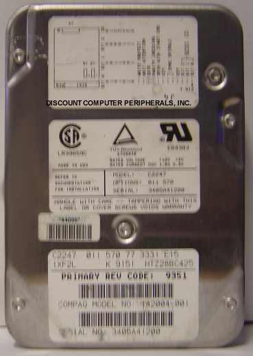 COMPAQ 142004-001 - 1GB 3.5IN SCSI 50PIN HH C2247 - Call or Emai