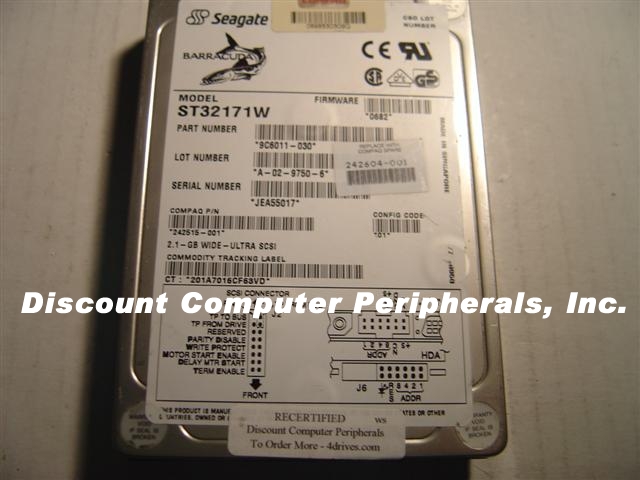 COMPAQ 242515-001 - 2GB 3.5IN 3H SCSI WIDE 68PIN ST32171W - Call
