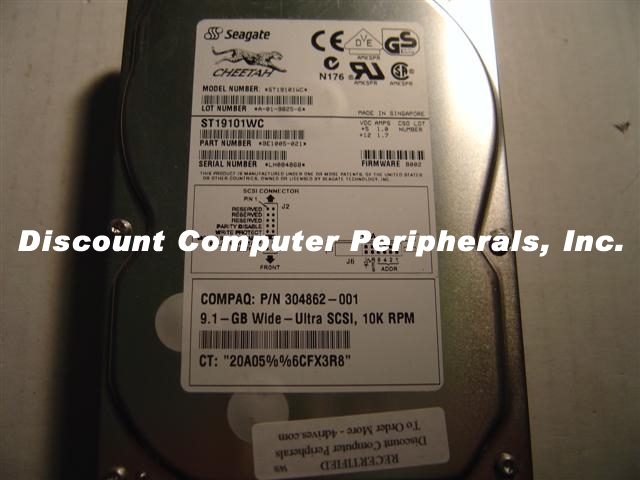 COMPAQ 304862-001 - 9.1GB 3.5IN SCSI 80PIN HH ST19101WC
