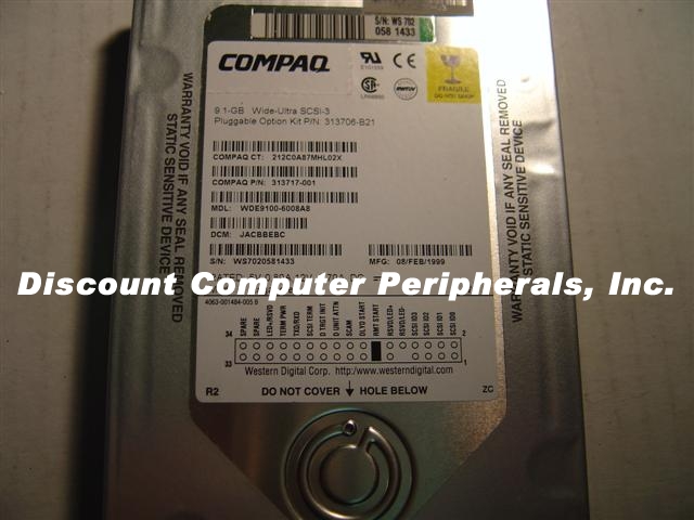 COMPAQ 313717-001 - 9.1GB 3.5IN SCSI SCA 80 PIN Drive WDE9100-60