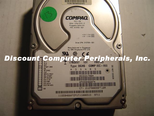 COMPAQ 313758-001 - 18.35GB 7200RPM SCSI 80PIN SCA