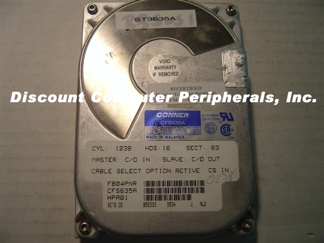 CONNER CFS635A - 635MB 3.5IN IDE Drive