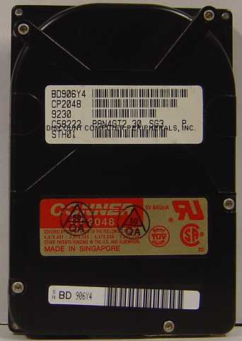 CONNER CP2048 - 48MB 2.5IN IDE NOTEBOOK DRIVE - Call or Email fo