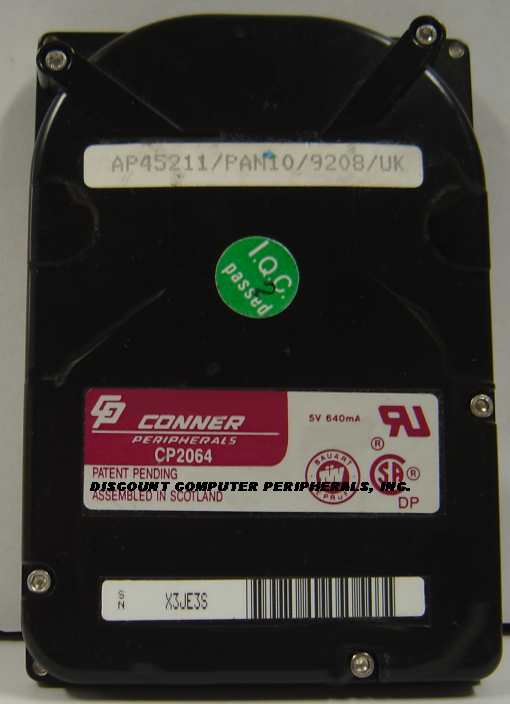 CONNER CP2064 - 64MB 2.5IN IDE NOTEBOOK DRIVE - Call or Email fo
