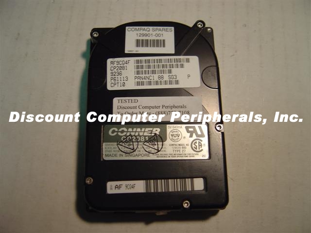 CONNER CP2081 - 80MB 2.5IN IDE NOTEBOOK DRIVE 129901-001