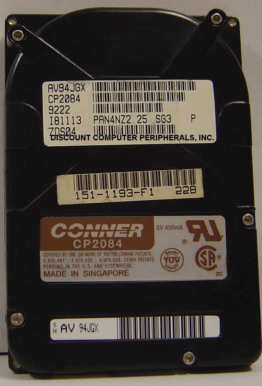 CONNER CP2084 - 84MB 2.5IN IDE NOTEBOOK DRIVE
