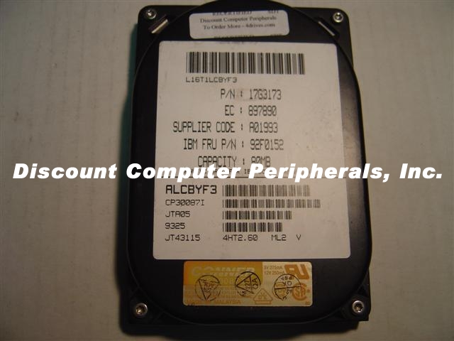 CONNER CP30087I - 84MB 3.5IN IDE 92F0152