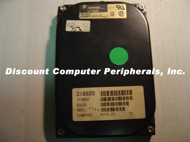 CONNER CP3024 - 20MB 3.5IN IDE - Call or Email for Quote.