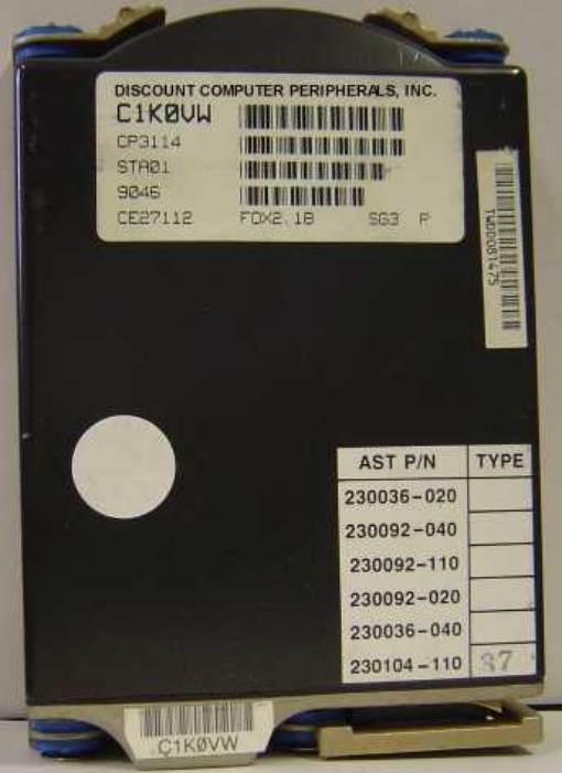 CONNER CP3114 - 112MB 3.5IN HH IDE