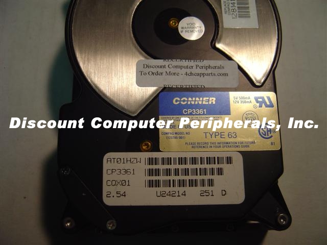 CONNER CP3361 - 360MB 3.5IN IDE - Call or Email for Quote.