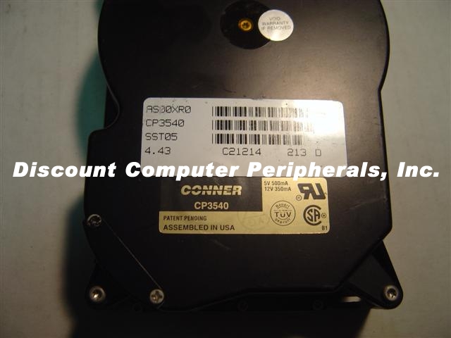 CONNER CP3540 - 540MB 3.5IN SCSI - Call or Email for Quote.