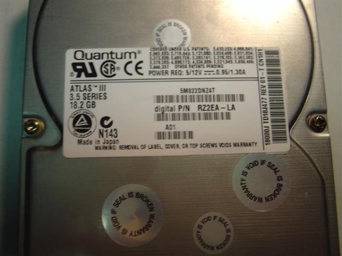 DEC RZ2EA-LA - 18.2GB 3.5 SCSI 80PIN HH ATLAS III