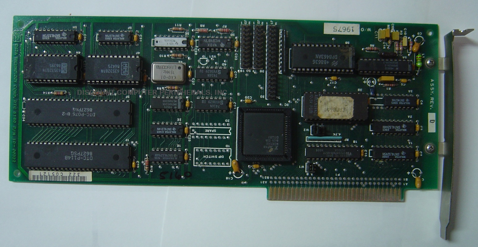 DTC 5160 - 8 BIT ISA RLL HARD  DRIVE CONTROLLER - Call or Email