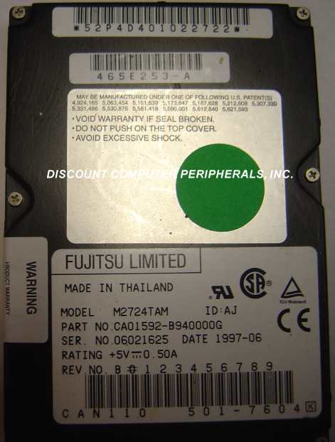 FUJITSU M2724TAM - 1.632GB 2.5 SLP IDE - Call or Email for Quote