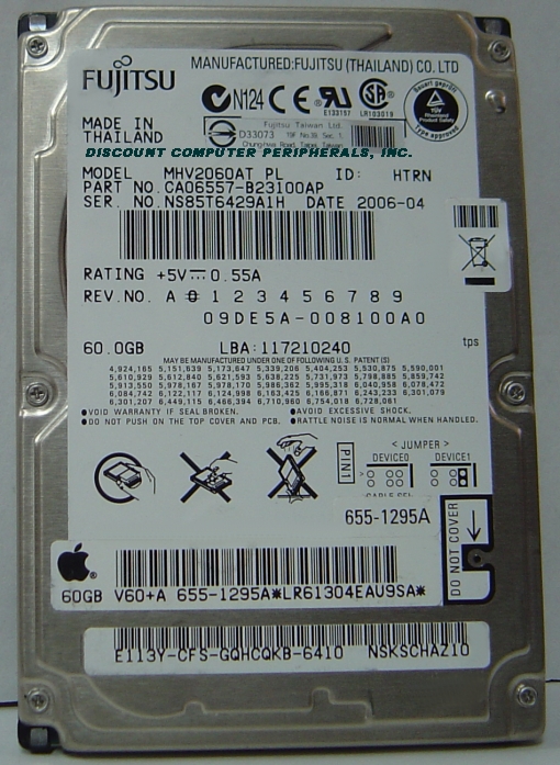 FUJITSU MHV2060AT - 60GB 4200RPM ATA-100 9.5MM 2.5IN IDE