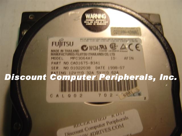 FUJITSU MPC3064AT - 6.48GB 3.5 LP IDE - Call or Email for Quote.