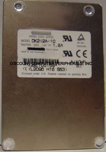 HITACHI DK212A-10 - 1GB 2.5in IDE DRIVE