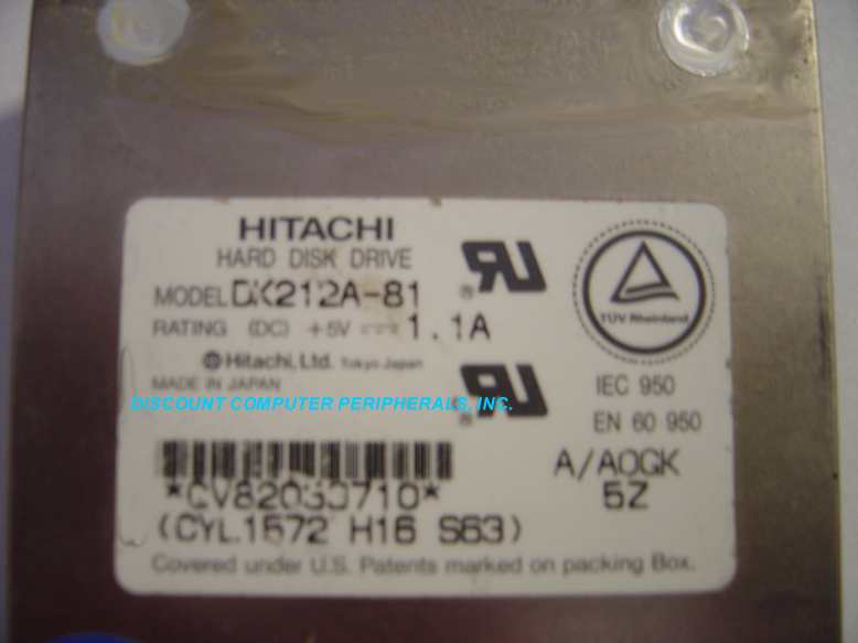 HITACHI DK212A-81 - 810MB 2.5INCH 19mm IDE LAPTOP DRIVE