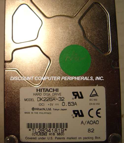 HITACHI DK226A-32 - 3.2GB 12MM ATA LAPTOP DRIVE - Call or Email