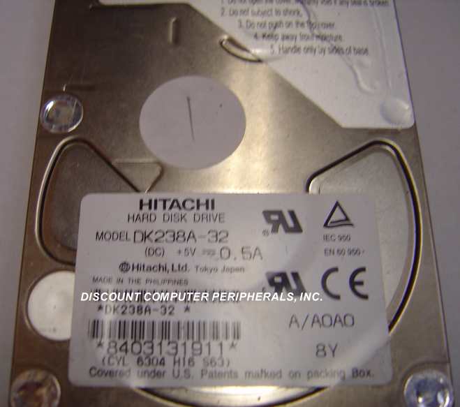 HITACHI DK238A-32 - 3.2GB 4200RPM ATA-33 2.5IN IDE SLP - Call or