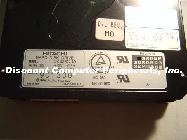 HITACHI DK326C-10 - 1052MB 6300 RPM SCSI 50 PIN - Call or Email