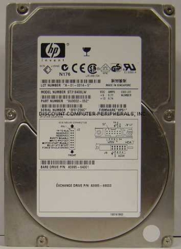HEWLETT PACKARD A5995-64001 - 18.2GB 10000 RPM 3.5IN SCSI 68PIN