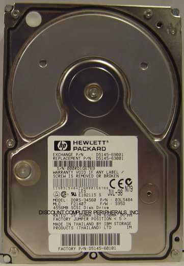 HEWLETT PACKARD D5145-69001 - SCSI 68PIN 3.5 inch - Call or Emai