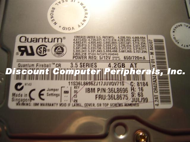 IBM 36L8696 - 4.2GB 3.5 IDE LP FIREBALL CR