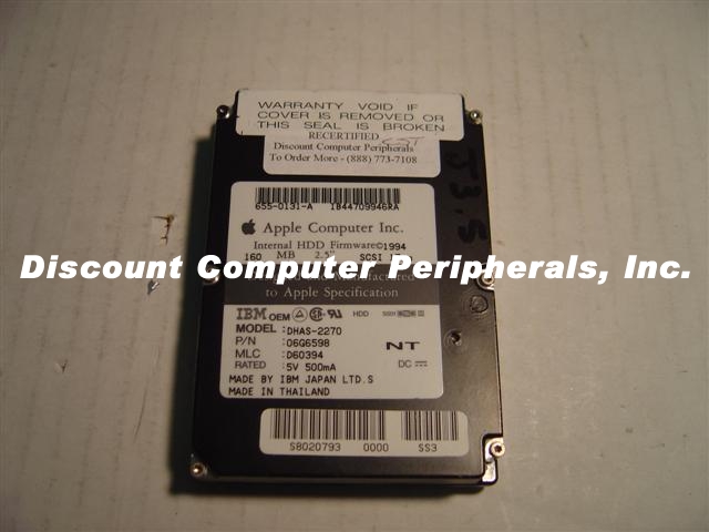 IBM DHAS-2270 - 240MB 3800 RPM SCSI 2.5 - Call or Email for Quot