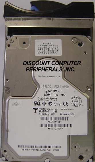 IBM DMVC-36G - 36.7GB 10K RPM SSA FIBRE IN TRAY 34L7700 - Call o