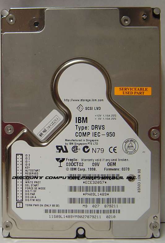 IBM DRVS-09V - 9.17GB 10K RPM SCSI LVD 68 PIN WIDE