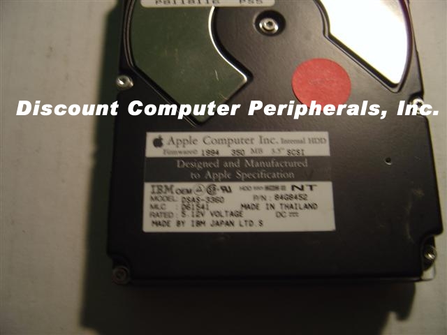 IBM DSAS-3360 - 360MB 3.5IN 3H SCSI 50PIN 84G8452 - Call or Emai