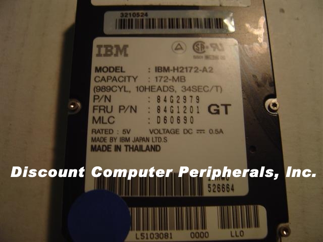 IBM H2172-A2 - 172MB 2.5IN LAPTOP DRIVE