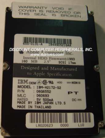 IBM H2172-S2 - 172MB 2.5IN SLP SCSI LAPTOP DRIVE - Call or Email