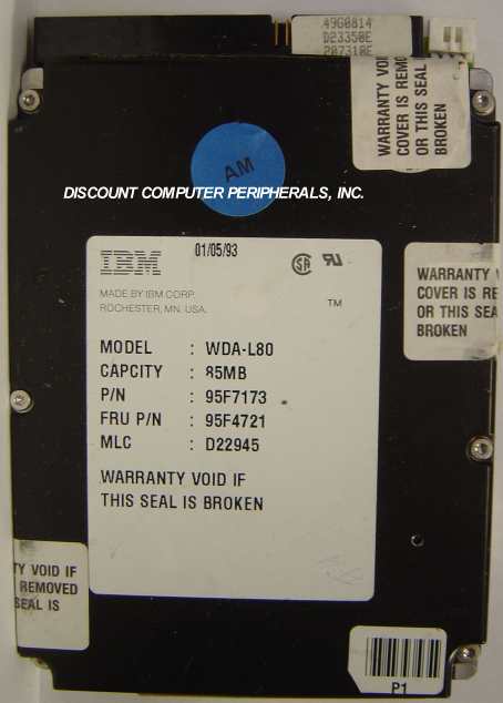 IBM WDA-L80 - 80MB IDE 3.5in 95F7173