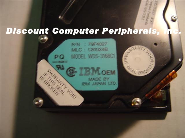 IBM WDS-3168C1 - 160MB 3.5IN HH SCSI 50PIN - Call or Email for Q