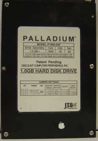 JTS P1000-2AF - 1GB 3.5IN SLP IDE - PALLADIUM - Call or Email fo