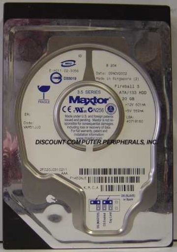 MAXTOR 2F020J0 - 20GB 3.5IN IDE 5400RPM ATA-133 - Call or Email