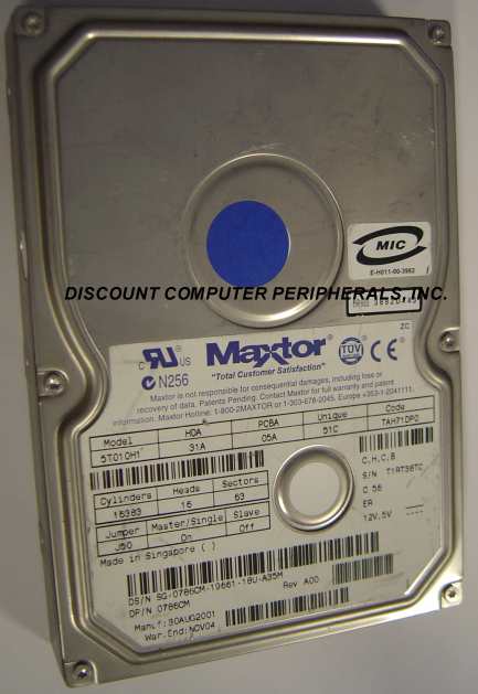 MAXTOR 5T010H1 - 10GB 7200RPM ATA-100 3.5IN IDE