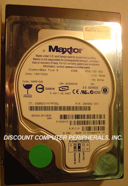 MAXTOR 6E040L0 - 40.0GB ATA/133 7200RPM 3.5 LP IDE - Call or Ema