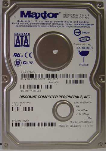 MAXTOR 6Y080M0 - 80.0GB 7200RPM SATA-150 3.5in - Call or Email f
