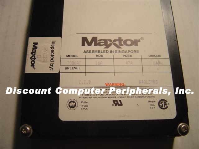 MAXTOR 7080AT - 80MB 3.5IN IDE DR - MINISCRIBE - Call or Email f