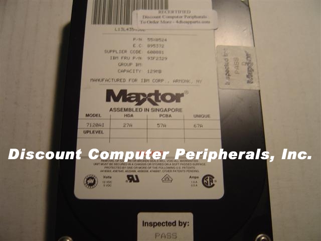 MAXTOR 7120AI - 120MB 3.5IN 3H IDE 55X0524 93F2329