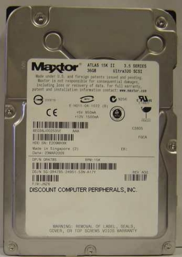 MAXTOR 8E036J0 - 36GB 3.5in SCSI 80PIN Drive