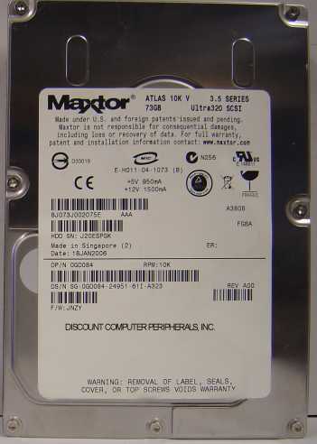 MAXTOR 8J073J0 - 73GB 10K RPM U320 SCSI SCA 80PIN - Call or Emai