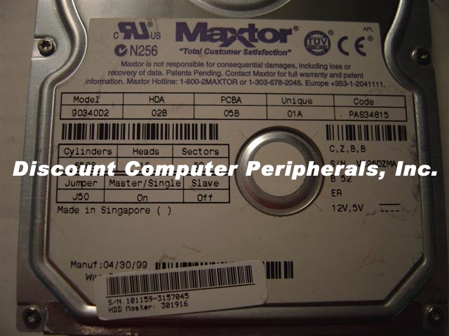 MAXTOR 90340D2 - 3.2GB 3.5 3H IDE