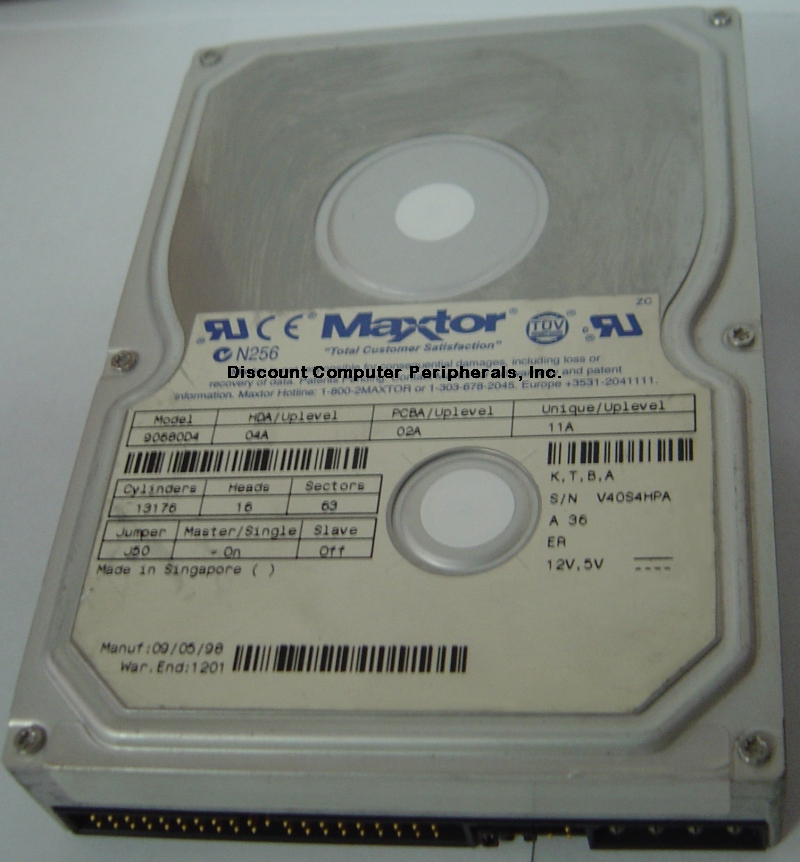 MAXTOR 90680D4 - 6.8GB 5400RPM ATA-33 IDE 3.5IN