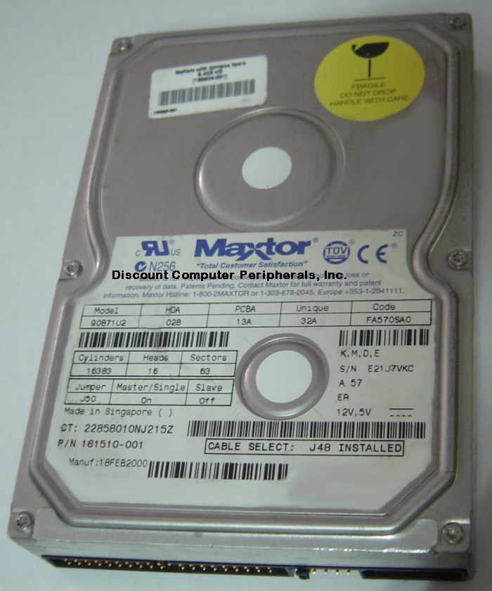 MAXTOR 90871U2 - 8.7GB 5400RPM ATA-66 3.5IN IDE LP